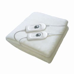 Haeger UB-140.003A electric blanket 60 W White Microfleece, Polyester