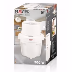 Haeger CH-50S.003A electric food chopper 500 W White - Additional view 2