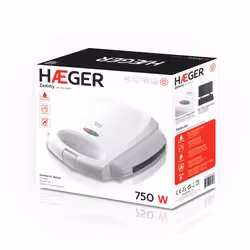 Haeger SM-75G.004A sandwich maker 750 W White