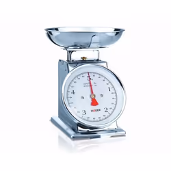 Haeger Grandmother, Mechanical kitchen scale, 5 kg, 20 g, Stainless steel, Stainless steel, Countertop
