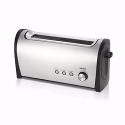 Haeger Desayuno, 2 slice(s), Black, Stainless steel, Stainless steel, Buttons, Level, Rotary, 1000 W, 220 - 240 V