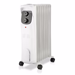 Haeger OH-009.006A, Oil electric space heater, Oil, Indoor, Floor, Black, White, Rotary
