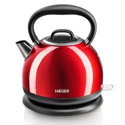 Haeger EK-22R.021A electric kettle 1.7 L 2200 W Black, Red
