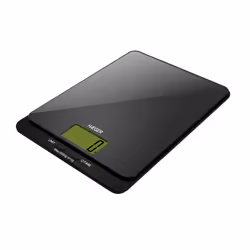 Haeger Dark Glass kitchen scale, Electronic kitchen scale, 5 kg, 1 g, Black, Tempered glass, Countertop