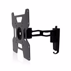 Haeger WB-T37.015A, 43.2 cm (17"), 94 cm (37"), 75 x 75 mm, 200 x 200 mm, -15 - 15°, Black
