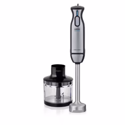 Haeger Hand Blender Extreme Chopper, Immersion blender, 1000 W, Black, Stainless steel, Transparent