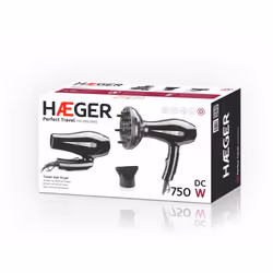 Haeger Perfect Travel hair dryer 750 W Black