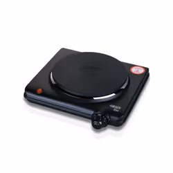 Haeger HP-01B.012A, Black, Countertop, 23 cm, Coil hob, Enamelled, 1 zone(s)