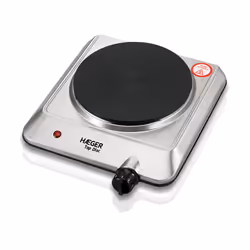 Haeger HP-01S.014A, Stainless steel, Countertop, Sealed plate, Cast-iron, 1 zone(s), 1 zone(s)