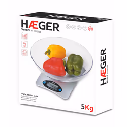 Haeger KS-05B.002B kitchen scale Stainless steel Rectangle Electronic kitchen scale