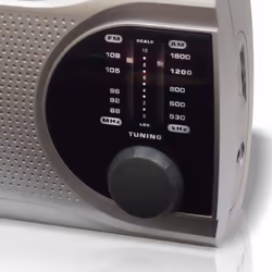 Haeger PR-BIB.004B radio Portable Digital Silver