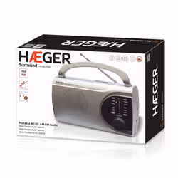 Haeger PR-BIB.004B radio Portable Digital Silver
