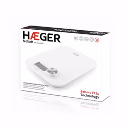Haeger KS-DIG.008A kitchen scale White Square Electronic kitchen scale - Additional view 5