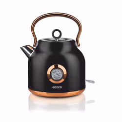 Haeger EK-22B.024A, 1.7 L, 2200 W, Black, Gold, Overheat protection, Cordless