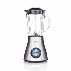 Haeger LQ-600.007A, Tabletop blender, 1.5 L, Pulse function, Ice crushing, 600 W, Black, Stainless steel, Transparent