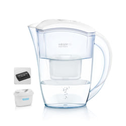 Haeger WJ-24W.004A water filter Pitcher water filter 2.4 L Transparent, White
