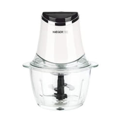 Haeger CH-30W.007A electric food chopper 1.2 L 300 W Black, Transparent, White