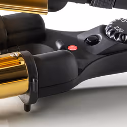 Haeger HR-45B.002A hair styling tool Curling iron Warm Black, Gold 45 W 2.5 m