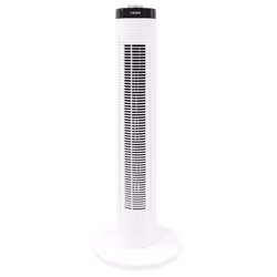 Haeger TF-032.004A, Household tower fan, Black, White, Floor, 53 dB, 1080 m³/h, 90°