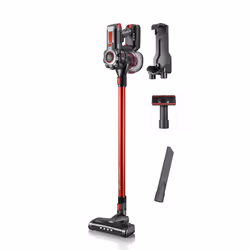 Haeger VC-22V.046A, 2-in-1 stick vacuum, Bagless, Black, Grey, Red, 0.6 L, Aluminium, Dry