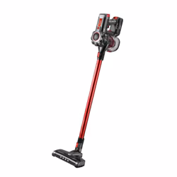Haeger VC-22V.046A stick vacuum/electric broom 2-in-1 stick vacuum Battery Dry Cyclonic Bagless 0.6 L Black, Grey, Red
