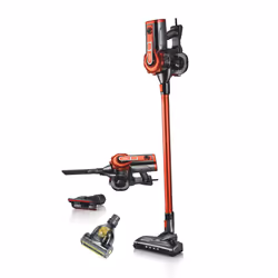 Haeger VC-600.047A, 2-in-1 stick vacuum, Bagless, Black, Red, 0.6 L, 16.73 l/s, Dry