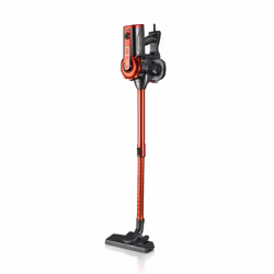 Haeger VC-600.048A, 2-in-1 stick vacuum, Bagless, Black, Red, 0.6 L, Metal, 16.73 l/s