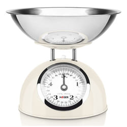 Haeger KS-CME.009A kitchen scale Cream, Stainless steel Countertop Round Mechanical kitchen scale