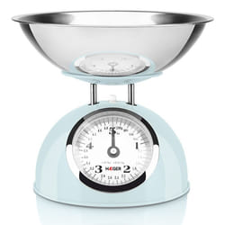 Haeger KS-BME.010A kitchen scale Blue, Stainless steel Countertop Round Mechanical kitchen scale