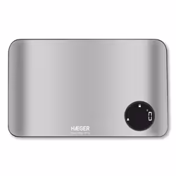 Haeger KS-DIG.012A, Electronic kitchen scale, 15 kg, 1 g, Stainless steel, Stainless steel, Countertop