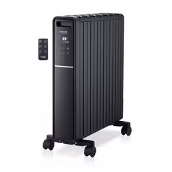 Haeger Air Pipe Digital Thermal Emitter, Convector electric space heater, Aluminum, Indoor, Floor, Black, 2000 W
