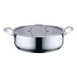 Haeger PA-24L.004A, Round, All-purpose pan, Stainless steel, Stainless steel, 24 L, Ceramic, Electric, Gas, Induction