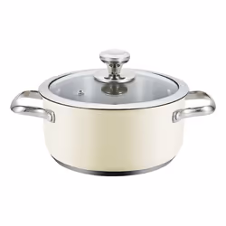 Haeger PA-16H.005A, Round, All-purpose pan, Beige, Stainless steel, Stainless steel, Ceramic, Electric, Gas, Induction, 16 cm
