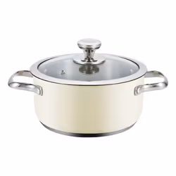 Haeger PA-20H.007A, Round, All-purpose pan, Beige, Stainless steel, Stainless steel, 20 L, Ceramic, Electric, Gas, Induction