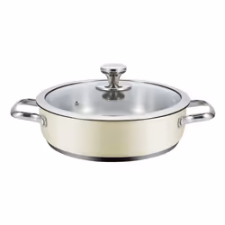 Haeger PA-24L.009A, Round, All-purpose pan, Beige, Stainless steel, Stainless steel, 24 L, Ceramic, Electric, Gas, Induction