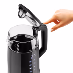 Haeger EK-DIG.028A electric kettle 1.7 L 2200 W Black, Stainless steel, Transparent - Additional view 5