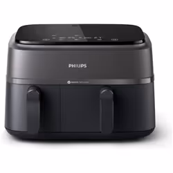 Philips Dual Basket Airfryer 3000 Series, 9L, 2 Drawer Air Fryer, with Breakfast Kit, Rapid Air Technology, Versatile Large A ...