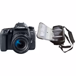 CANON EOS 77D + EF-S 18-55mm F3.5-5.6 IS STM + Bag