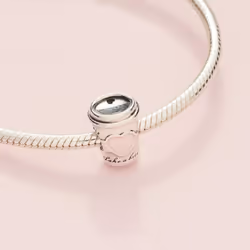 Pandora Jewelry Take a Break Coffee Cup Charm - Fun  Original Charm Charm Bracelets - Perfect Charm for Mom  Sister  Daughter & More - Sterling Silver