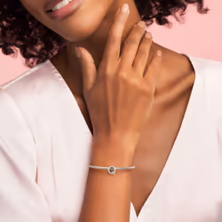 PANDORA Jewelry Letter Q Sterling Silver Charm
