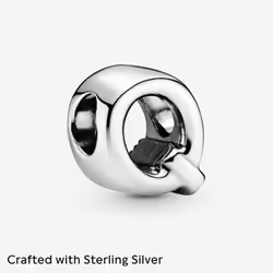 PANDORA Jewelry Letter Q Sterling Silver Charm