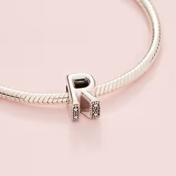 Pandora Letter R Alphabet Charm - Compatible Moments Bracelets - Jewelry for Women - Gift for Women in Your Life - Made with Sterling Silver