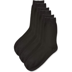 Jack and Jones Men's 3-Pack Cotton Fipo Calf Socks, Black, One Size