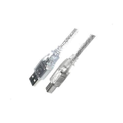Mercodan USB A/B 1.8m USB cable USB 2.0 USB B Transparent