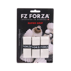 Forza Super Grip Badminton Racket Anti Slip Absorbent Tennis Replacement Tape - 3 Pcs, White