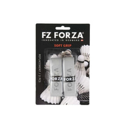 Forza Soft Racket Grip Anti Slip Absorbent Badminton Pickleball Tennis Tape - 2 Pcs, White