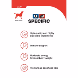 Dechra SPECIFIC CXW Adult All Breeds Wet Dog Food 6x300g