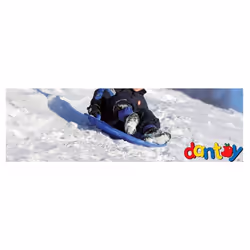Red Kids Sledge with Brakes by Dantoy 79cm Toboggan with Rope Handle