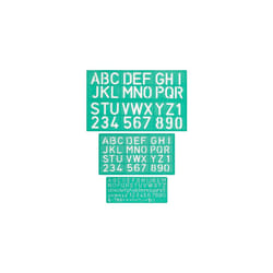 Linex Schablone 3 Stück Desk ruler