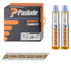 Paslode PPN35Ci Twist Shank Electro Galvanised Nails - 3.4 x 35mm (2500 Box + 2 Fuel Cells)